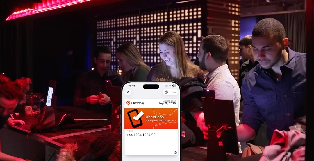 Chexology mobile NFC cloakroom system