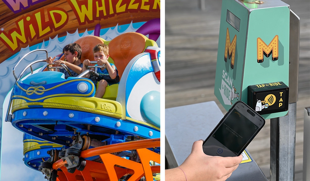 Ticket validation with VTAP NFC readers – Morey’s Piers